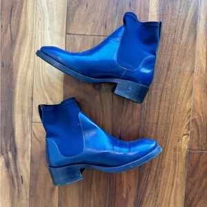 RARE Acne “Comet” Navy Ankle Boots